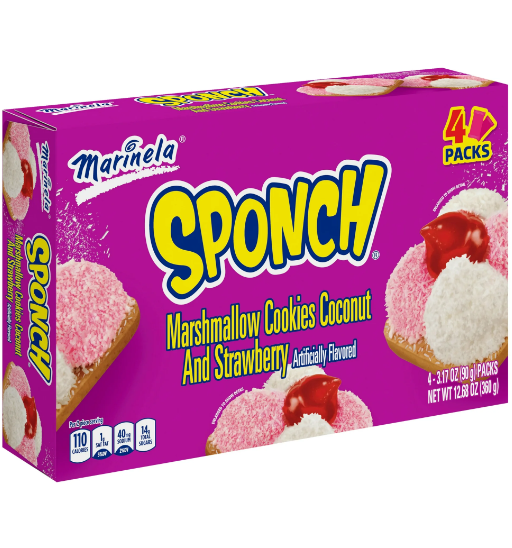 Marinela Sponch Marshmallow Cookies, 4 count, 12.68 oz