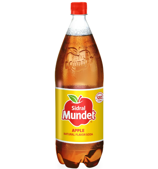 Sidral Mundet Apple Soda, 1.58 qt (1.5 Liter), 1 Count