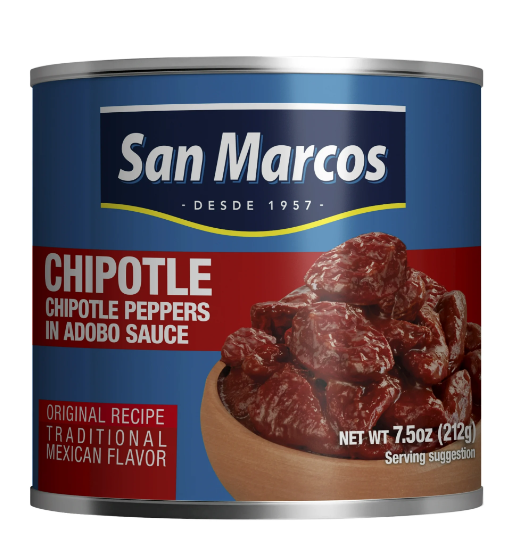 San Marcos Peppers Chipotle, 7.5 oz Can