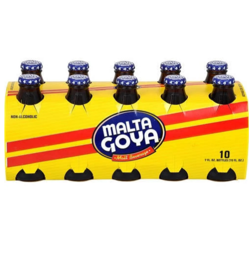 Malta Goya Malt Beverage, 7 fl oz, 10 count