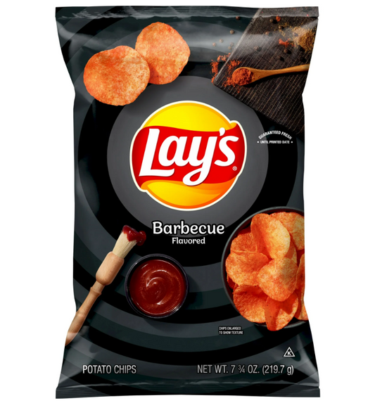 Lay's Barbecue Flavored Potato Chips 7.75 Ounce Bag