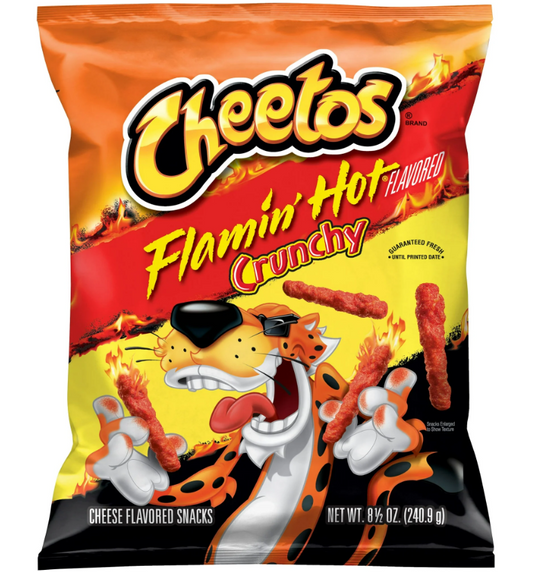 Cheetos Crunchy Cheese Flamin' Hot Flavored Snacks, 8.5 oz