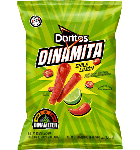 Doritos Dinamita Tortilla Chips Chile Limon, 10.75 oz Bag